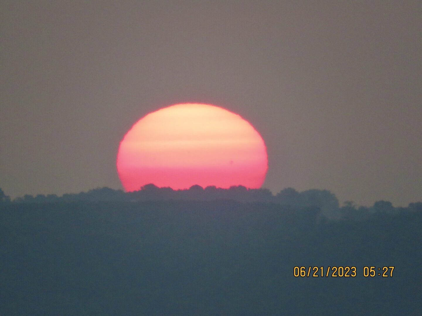 Sunrise on June 21, 2023.
